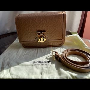Burberry Small Monogram Leather TB Bag